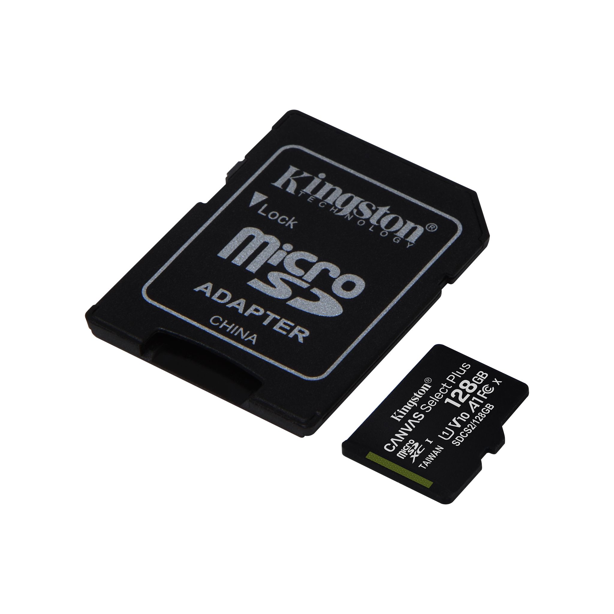 Карта памяти Kingston Canvas Select Plus microSDXC 128GB (c адаптером)